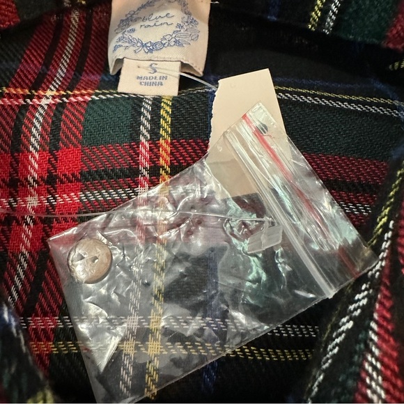 Blue Rain Ruffle Plaid Shirt Dress Size S - Picture 15 of 15
